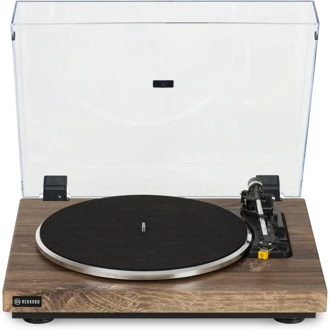 REKKORD AUDIO F300 Stirling Oak Otomatik Pikap - AT91 iğne ile
