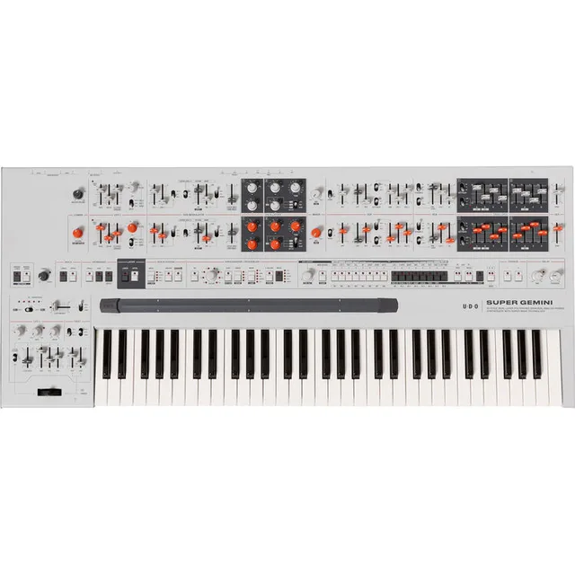 UDO Audio Super Gemini 61 Tuş Analog Hibrit Synthesizer (Beyaz)