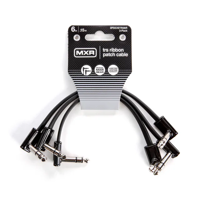 MXR 3PDCISTR06R 3'lü Paket 6" TRS Ribbon Patch Kablo