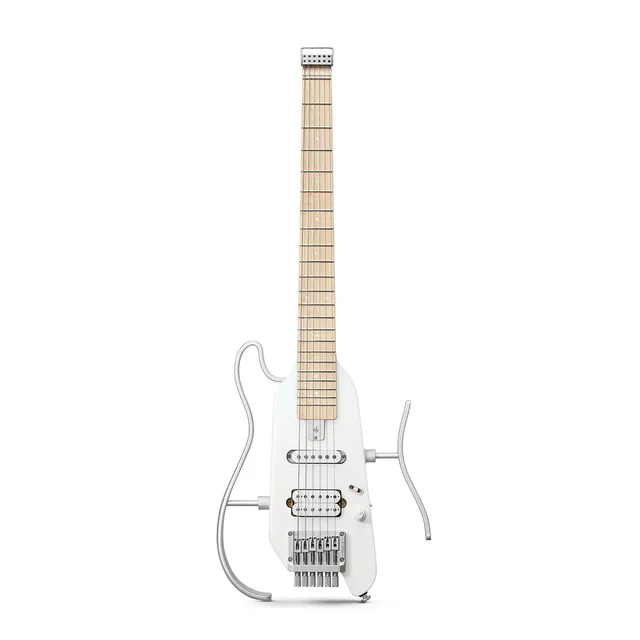 Donner Hush-X Headless Traveller Elektro Gitar (Beyaz)