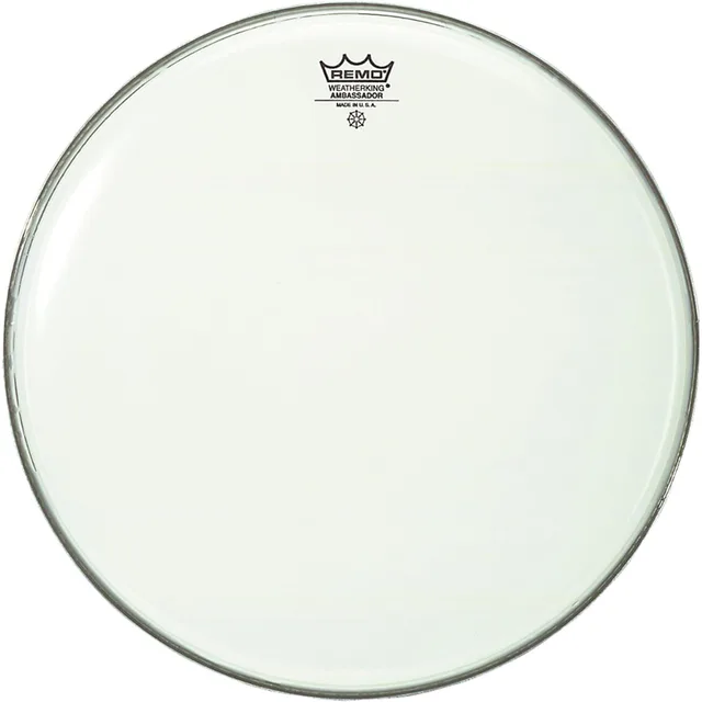 Remo BA-0213-00 Ambassador Smooth White 13" Tom Derisi