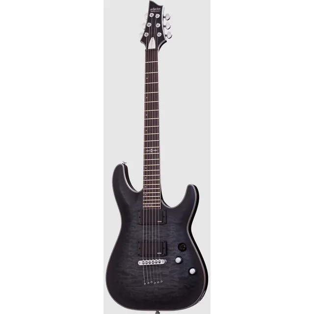 Schecter C-1 Platinum Elektro Gitar (See-Thru Siyah Saten)