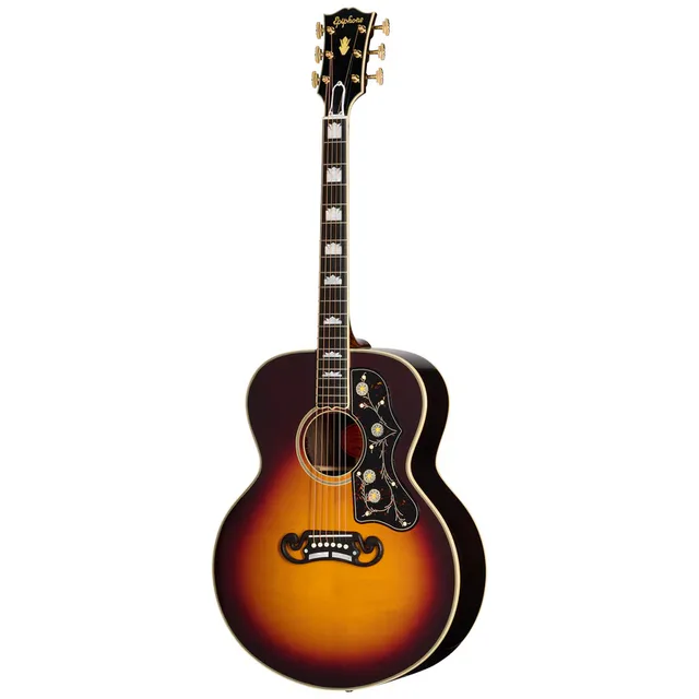 Epiphone IGC Pre-War SJ-200 Rosewood Reissue Elektro Akustik Gitar (Vintage Sunburst)