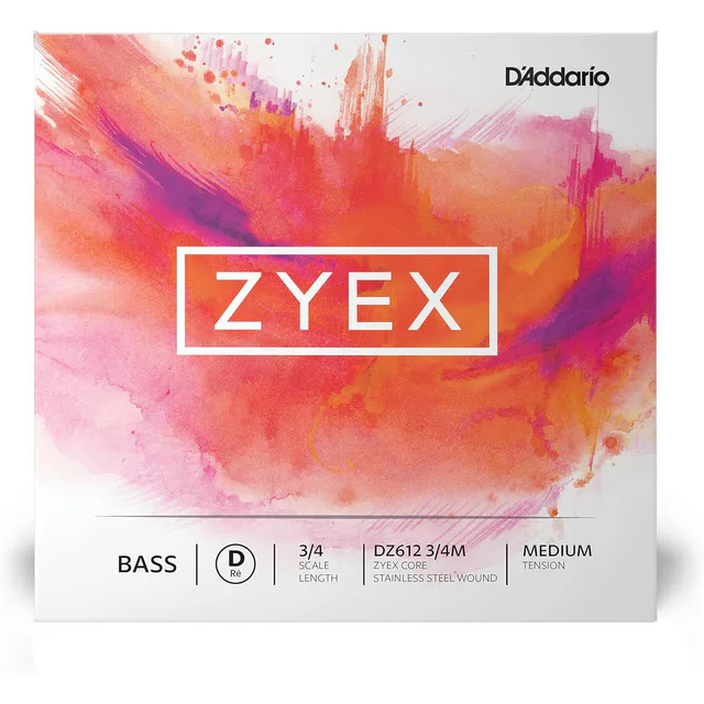D'addario Zyex 3/4 Scale Tek Re Kontrabas Teli (Medium Tension)