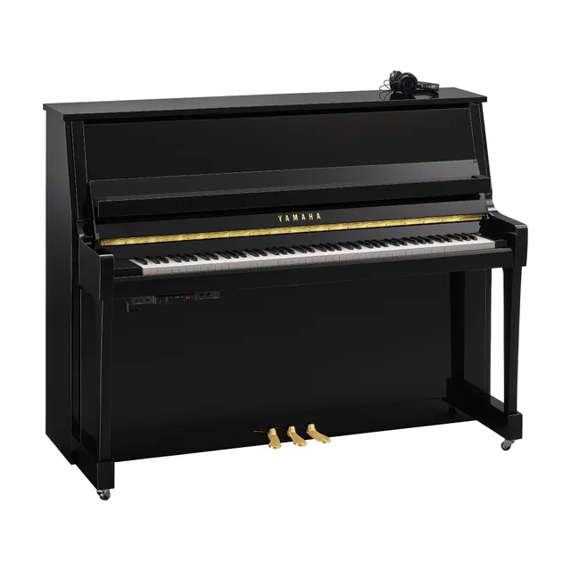 Yamaha B20 SC3 Silent Akustik Duvar Piyano (Parlak Siyah)