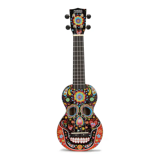 Mahalo Art Series Soprano Ukulele (Black Skull)