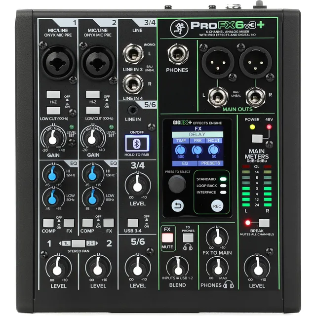 Mackie ProFX6v3+ 6-Kanal Mikser