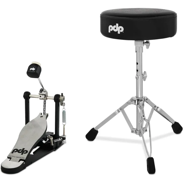 PDP Drums 700 Serisi 2 Parça Aksam Paketi (Tabure & Single Kick Pedalı)