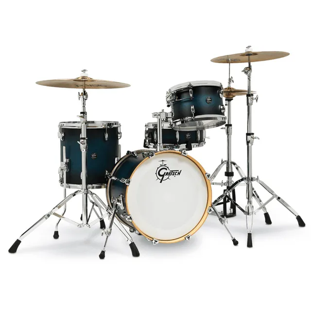 Gretsch Renown 4-Parça 18" Akustik Davul (Satin Antique Blue Burst)