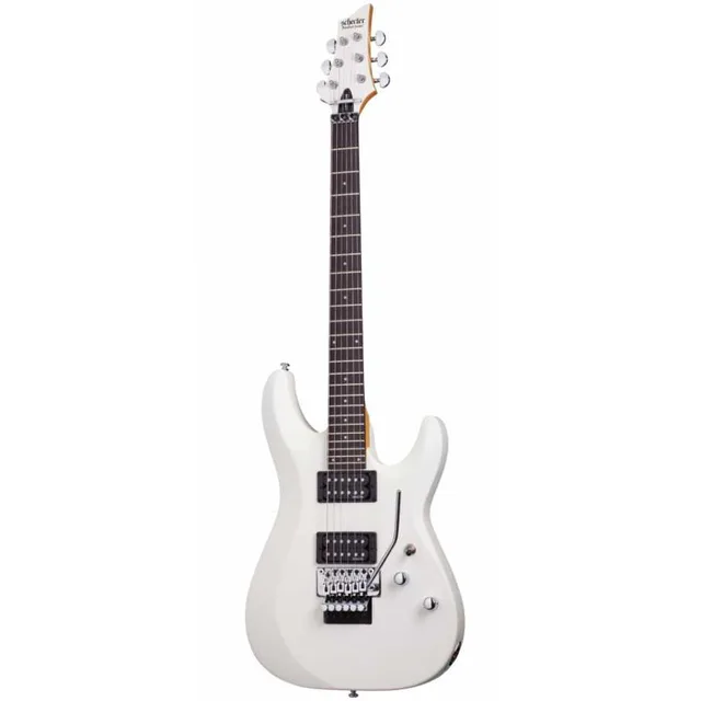 Schecter C-6 FR Deluxe Elektro Gitar (Satin White)