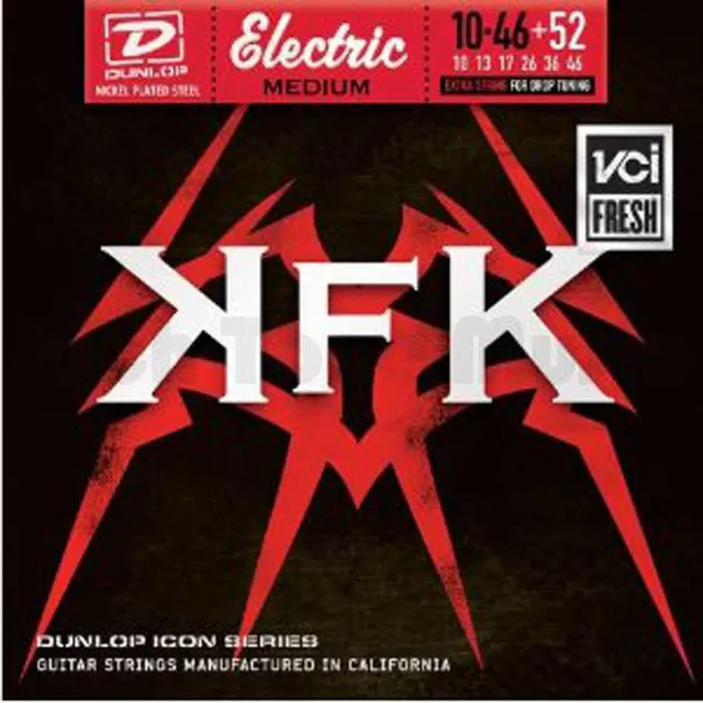 Jim Dunlop KKN1052 Kerry King Icon Series 7 Telli Elektro Gitar Teli (10-46 +52)