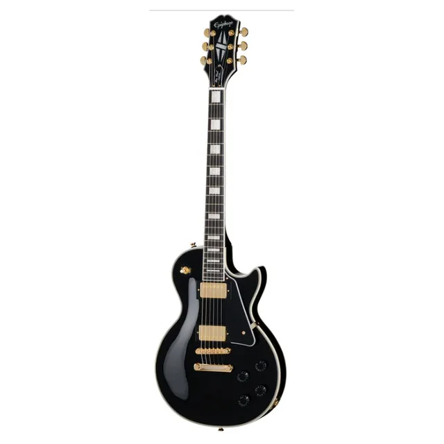 Epiphone EIGLPCEBGH1 Les Paul Custom Elektro Gitar (Ebony)