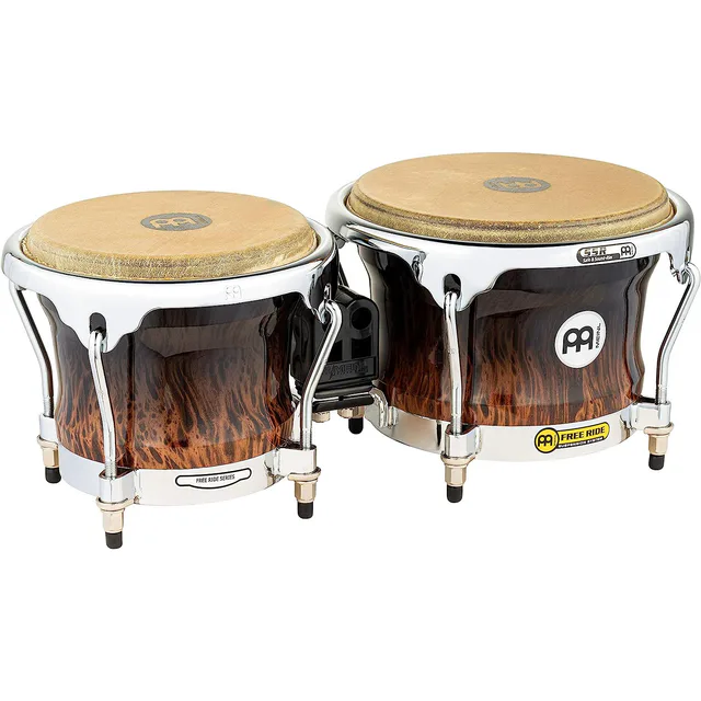 Meinl FWB400BB Free Ride Series 7''/ 8.5'' Bongo Set (Brown Burl)