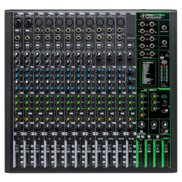 Mackie PROFX16 V3 16-Kanal 4-Bus Profesyonel Efektli Mikser