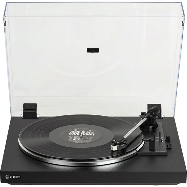 REKKORD AUDIO F100 Siyah Otomatik Pikap - AT3600L İğne ile