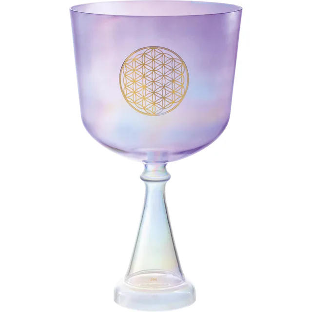 Meinl Sonic Energy CSC8FPFOL Hayatın Çiçeği Kalp Çakrası 8'' Crystal Singing Ses Kadehi (Purple)