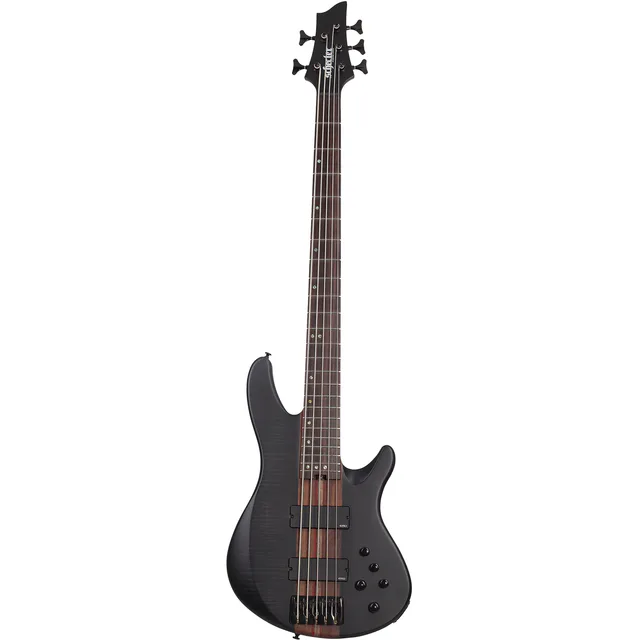 Schecter Charles Berthoud CB Series 5 Telli Bas Gitar (See Thru Black Satin)