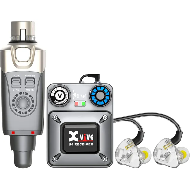Xvive XV-U4T9 U4 Kablosuz In-ear Monitör Sistemi + T9 Monitör Kulaklık Seti