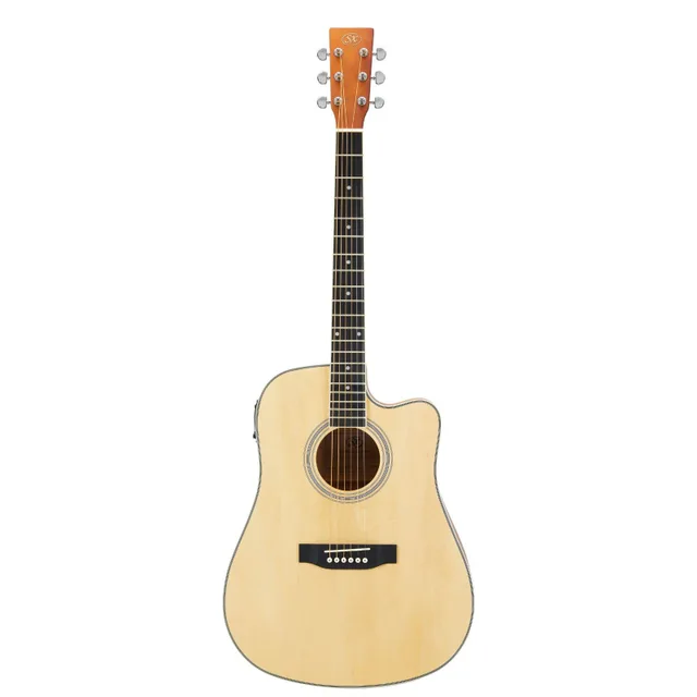 SX SD104CE Elektro Akustik Gitar (Natural)