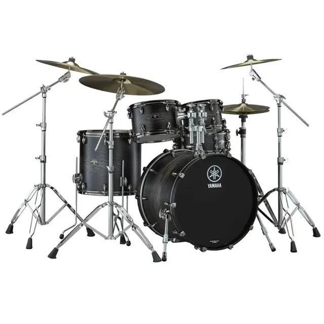Yamaha Live Custom Hybrid Oak Fusion 20" Akustik Davul (Charcoal Sunburst)