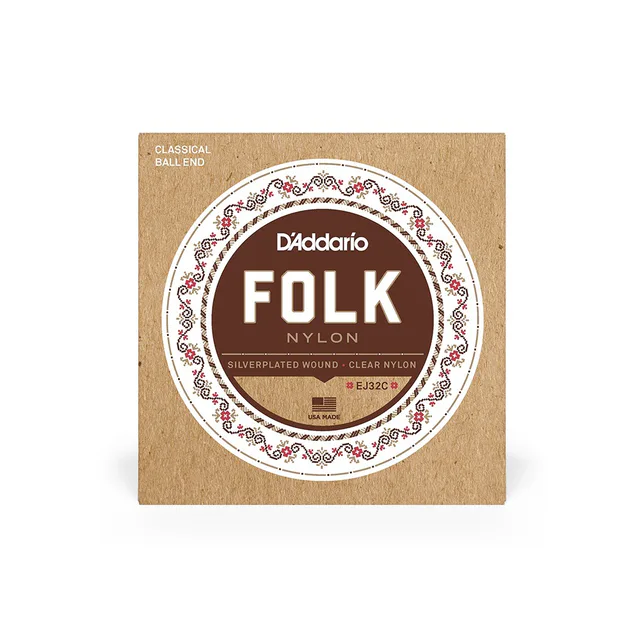 Daddario EJ32C Folk Set Klasik Gitar Teli (Normal Tension)