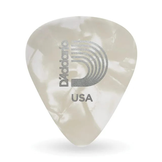D'addario Classic White Pearl Celluloid Pena (Medium)