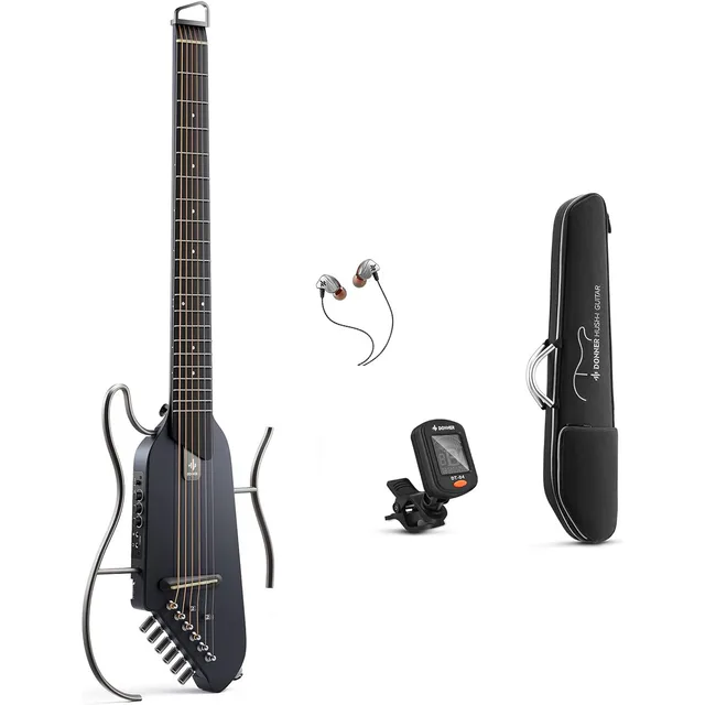 Donner HUSH-I Silent Gitar (Siyah)