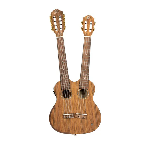Ortega HYDRA Double Neck 4 ve 8 Telli Tenor Ukulele (Satin Finish)