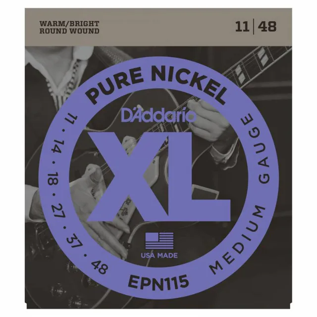 D'Addario EPN115 Pure Nickel Elektro Gitar Teli (11-48)
