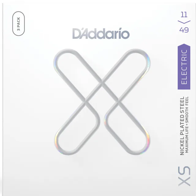 D'Addario XSE1149-3P XS Coated Nikel Wound Medium 3'lü Paket Elektro Gitar Teli (11-49)