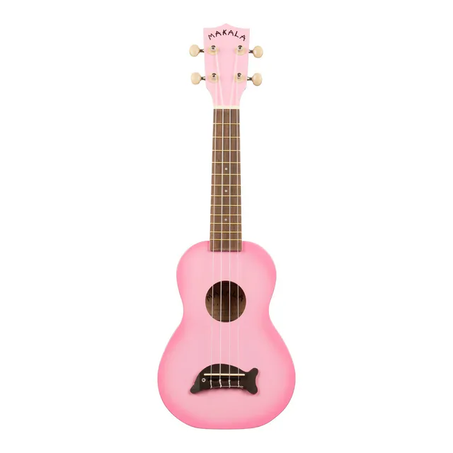 Kala Makala Dolphin Soprano Ukulele (Pink Burst)