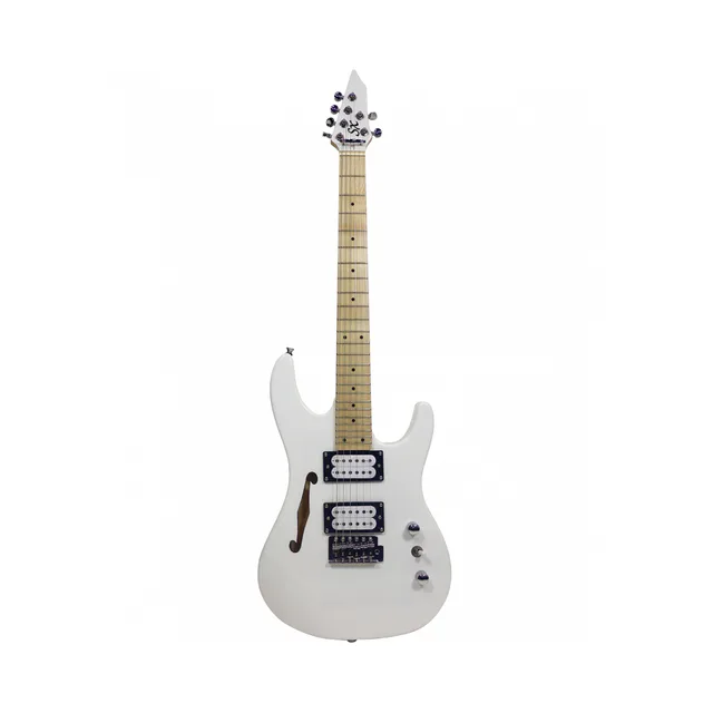 SX Se Electric Hallow Body Mini Elektro Gitar (Beyaz)