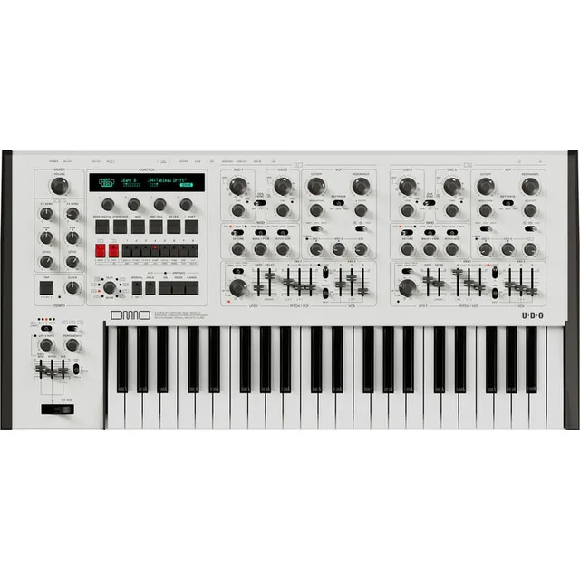 UDO Audio DMNO White 8 Voice Hybrid Synthesizer Hibrit Analog Synthesizer
