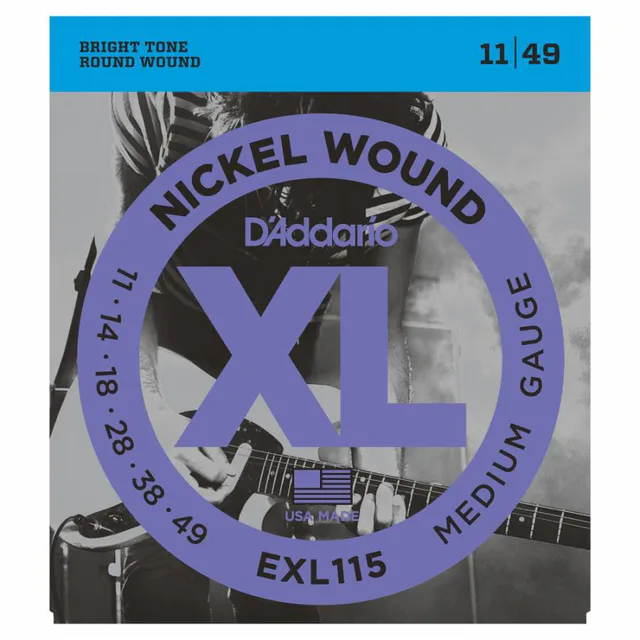 D'Addario EXL115 Blues / Jazz Elektro Gitar Teli (11-49)